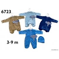 Kombinezony niemowlęce  6723  Roz  3-9m  Mix kolor 